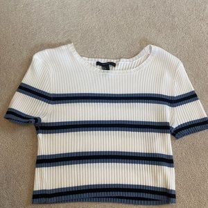 Striped Cropped T-Shirt